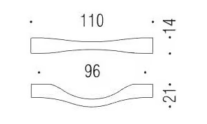 FORMAE F105 - Aluminium Bridge furniture handle by Colombo Design - view 3